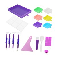 Bothyi - Kits De Bandejas De Pinturas De Diamantes 5D, Bandejas De Clasificación De Cuentas De Placa De Taladro Con Tapa Para Manualidades Diy, Multicolor