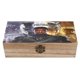 thumbnail image 1 of Pantera Negra Caja Organizadora de Madera Rústica - Caja Decorativa Multifuncional para Escritorio, Hogar, Oficina, Joyas y Manualidades, 1 of 6