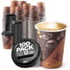 thumbnail image 1 of Vasos de café desechables Shop Square 350 ml (paquete de 100) con tapas, 1 of 7