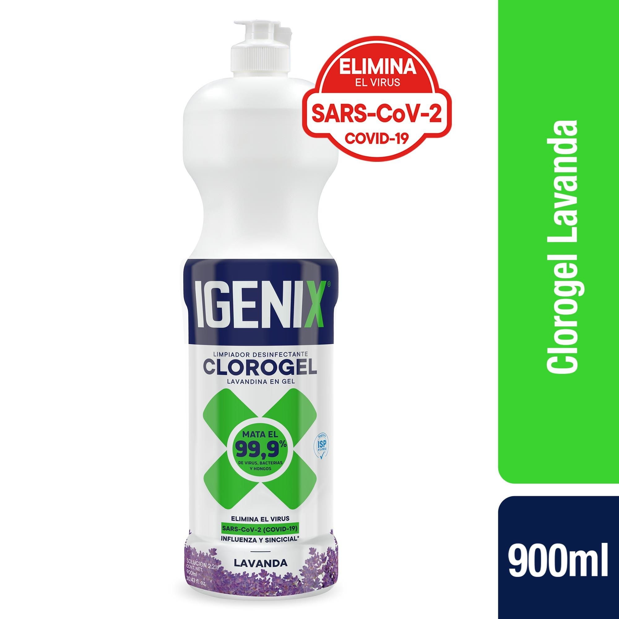 Cloro Gel Limpiador Lavanda Botella 900 ml Igenix