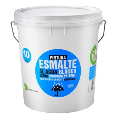 Esmalte Al Agua Antihongo Color Blanco 10 Litros Passol