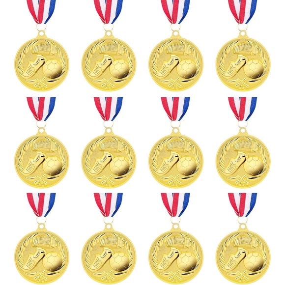 Medallas de fútbol SOKOSEY, 12 unidades, 5 cm