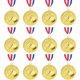 thumbnail image 1 of Medallas de fútbol SOKOSEY, 12 unidades, 5 cm, 1 of 3