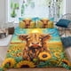 thumbnail image 1 of Cattle in the Sea of Flowers Duvet Cover Bedding Set Pillowcase Queen3-Piece Bedding Set, 1 of 5