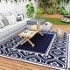 thumbnail image 1 of Alfombra Exterior Outsunny 244x305 cm Impermeable Reversible Azul para Patio, 1 of 9