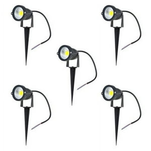 Hb Led - Pack 5 Foco Led Estaca Jardín 7W Cálido