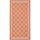 thumbnail image 1 of Alfombra Safavieh Courtyard Collection terracota/hueso 60 x 110 cm, 1 of 6