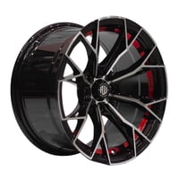 Pw Motor Sport - Set 4 Llantas 14X6 4X100/4X114 Et35 Superspeed Bm-Uc-Red