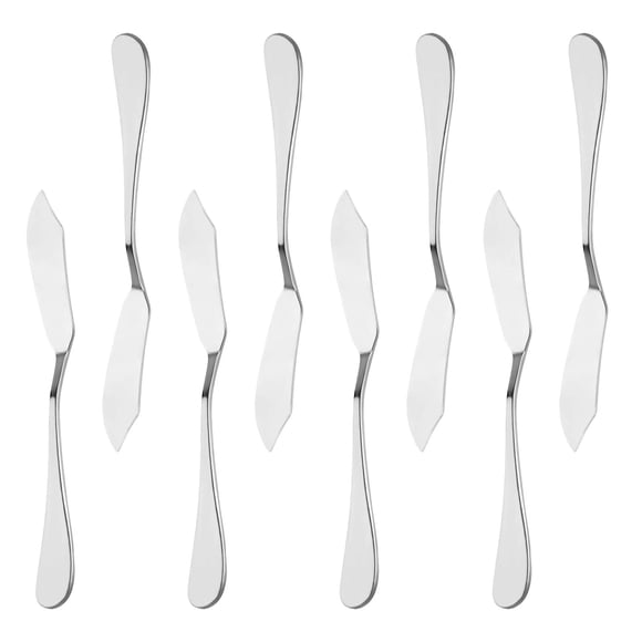 Juego De 8 Cuchillos Para Mantequilla De Acero Inoxidable 14 Cm