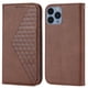 thumbnail image 2 of Funda Flip FOXDOCK para iPhone 14 , Estilo Billetera con Diseño Rombo, Correa de Mano y Soporte, Uso Diario, 2 of 5