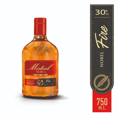 Pisco Nobel Fire 30° Botella 750 Cc Mistral