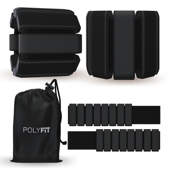 Pesas de muñeca y tobillo Polyfit de 1,1 kg, utilizables para mujeres y hombres