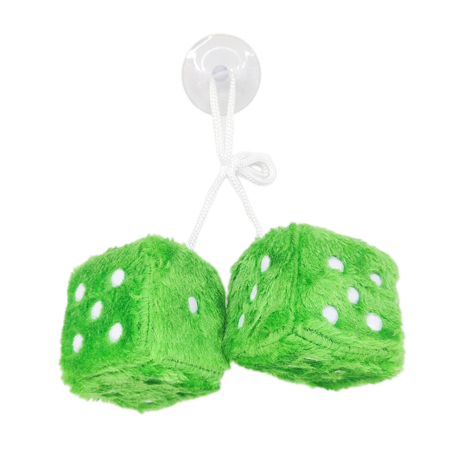 Ioensy - 2 Uds Dados De Espejo Modelo De Dados Colgantes Suaves Para Decoración De Adornos Verde