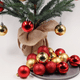 thumbnail image 3 of 24 bolas navideñas irrompibles de 3 cm para árbol de Navidad, bodas, cumpleaños y fiestas., 3 of 5