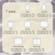 thumbnail image 4 of Juego de sábanas LuxClub Dove Gray Full, sábanas de 4 piezas, 4 of 8