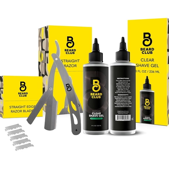 Navaja Barbero Beard Club Gel Afeitado 236ml Hoja Derby