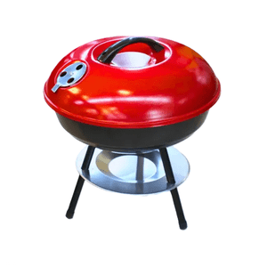 Genérico - Asador Portátil De Carbón Con Tapa Parrilla Acero 36Cm Ancho