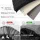 thumbnail image 5 of Alfombra de baño Smiry Luxury Chenille, 76 x 51 cm, color negro, 5 of 7
