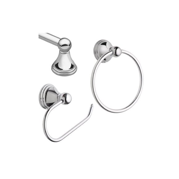 Toallero Moen DN8433CH Preston Chrome Set de 3 piezas