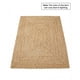 thumbnail image 5 of Alfombra KEMA de yute trenzada, 150 x 210 cm, rústica, vintage, reversible, 5 of 9