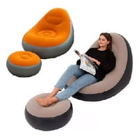 Tecnofonia - Sofa Tumbona Silla Inflable Reposa Pies Puff X L