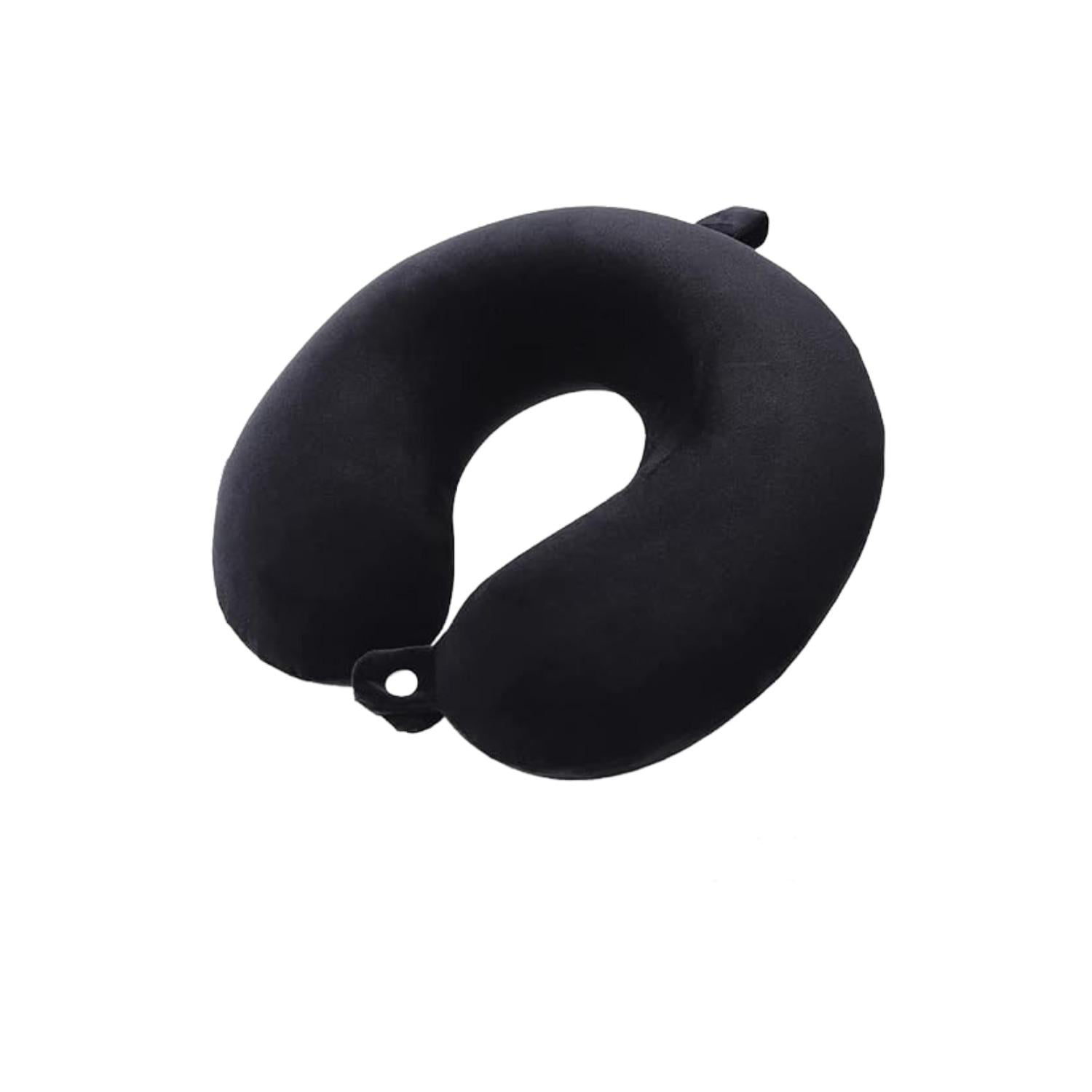 Maxcare - Almohada De Viaje/cuello Soft Gel Negro