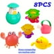 thumbnail image 1 of Baby Bath Toys With Organizer, Water Squirting Rabbit, Wind Up Swimming Duck, Bathtub & Shower Toys, Stacking Cups, Gift For Toddlers, Girls, Boys & Kids, 1 of 4