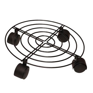Ioensy - Maceta De Metal Caddy Soporte Para Maceta De 10 Pulgadas Con Ruedas Giratorias De Servicio Pesado Con Bloqueo