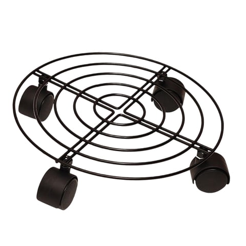 Ioensy - Maceta De Metal Caddy Soporte Para Maceta De 10 Pulgadas Con Ruedas Giratorias De Servicio Pesado Con Bloqueo