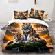 thumbnail image 1 of 3D Digital Tiger Stripe Bedding - 1 Duvet Cover + 1-2 Pillowcases No Filler Included - Soft Comfortable and Breathable - Ideal for Bedroom and Guest Room Decor, 1 of 1