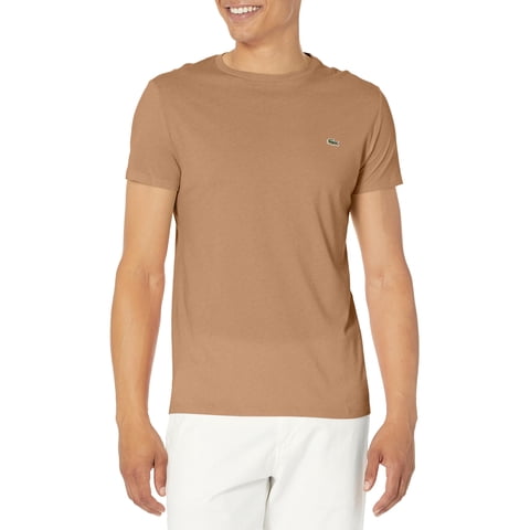 Camiseta Lacoste Para Hombre, Cuello Redondo, Manga Corta, Corte Regular