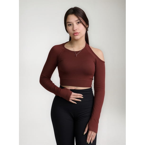 Polera deportiva Mujer entrenamiento sin costuras