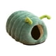 thumbnail image 5 of Cama Para Gatos Con Forma De Oruga, Cama Para Dormir Suave Para Perros, Para Cachorros, Conejos, Gatos De Interior, Color Verde, 5 of 5
