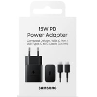 Samsung Power Adapter 15W Con Cable Negro
