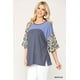 thumbnail image 4 of Top de Punto con Bloques de Color y Estampado Floral con Mangas Dolman, 4 of 5