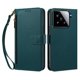 thumbnail image 3 of Funda con Billetera para [Xiaomi 15] con Bolsillo Zipper y Tarjetero Verde pavo real, 3 of 6