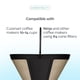 thumbnail image 2 of Filtros de café de cono permanente reutilizables, paquete de 2 unidades, de acero inoxidable #4, 2 of 8