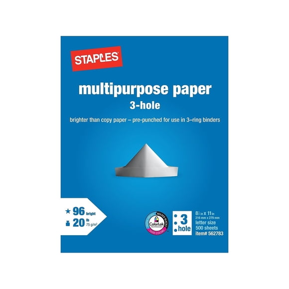 Grapas de papel multiusos, 8.5 x 11, 20 libras, 96 puntos de brillo