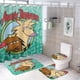 thumbnail image 1 of Set de Cortina de Baño y Alfombras Desmarcar Los Castores Enojados 4 Piezas, 1 of 6