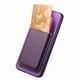 thumbnail image 3 of Funda de Cuero Magnética con Tarjetero para Samsung Galaxy S25 Edge Cubierta Delgada Morado, 3 of 5