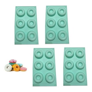 Genérico - Pack X4 Moldes Silicona Moldes De Silicona Donuts Mini Dona