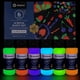 thumbnail image 1 of Set de Pinturas Acrílicas Artecho Glow in the Dark 6x60ml, 1 of 8