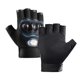 thumbnail image 4 of Guantes De Motociclismo De Medio Dedo, Transpirables, Para Exteriores, Para Escalada, Caza, Etiqueta Colorida Azul, 4 of 5