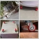 thumbnail image 4 of Ruedas Giratorias Multifuncionales Sillas Muebles Set X4 Ruedas Rojo, 4 of 5