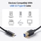 thumbnail image 4 of Cable USB-C a USB-B Cable Matters 1 m Negro 5 Gbps, 4 of 7