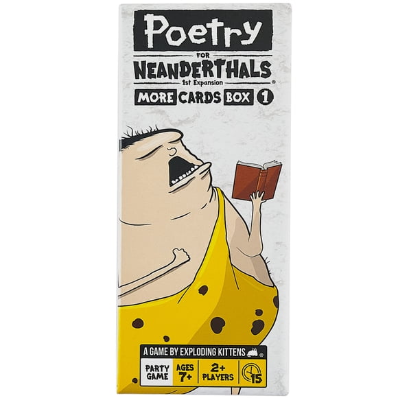 Paquete de expansión Poetry for Neanderthals con 500 cartas y caja