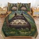 thumbnail image 1 of Totoro Comforter Set 3 Pieces Quilt Cover Set Soft Bedding Sets for All Seasons, 1 of 5