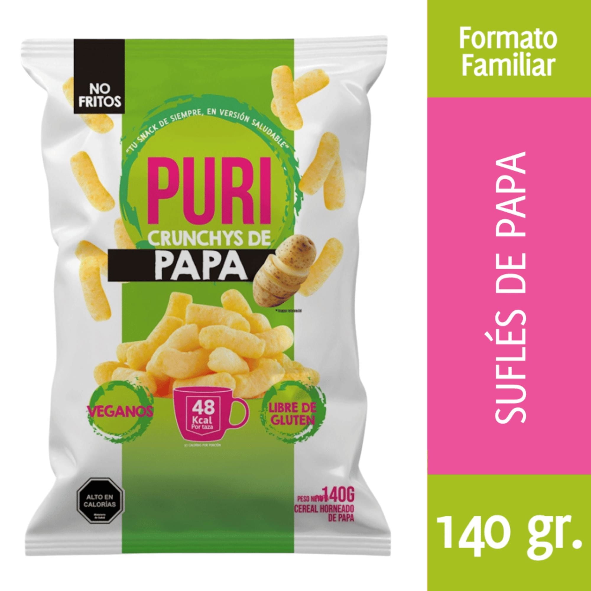 Crunchys De Papa 140 g Purisnacks