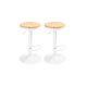 thumbnail image 1 of Set 2 Taburetes Ajustable Industrial Design - Blanco, 1 of 3