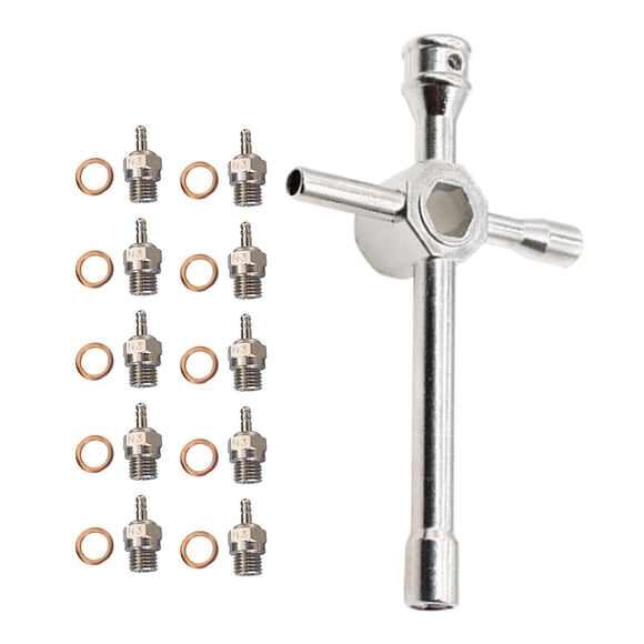 10x N3 / N4 Llaves Cruzadas Y Bujías De Precalentamiento Para HSP 70117 1/10 1/8 RC Car N3